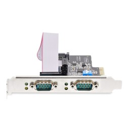 Startech 2-Port Serial PCIe Card, Dual-Port PCI Express to RS232/RS422/RS485 (DB9) Serial Card