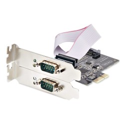 Startech 2-Port Serial PCIe Card, Dual-Port PCI Express to RS232/RS422/RS485 (DB9) Serial Card