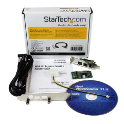 Startech 3 Port 2b 1a 1394 Mini PCI Express FireWire Card Adapter