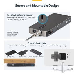 Startech 4-Port Thunderbolt 5 Hub Black