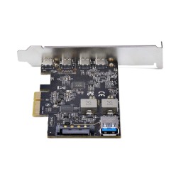 Startech 5-Port USB PCIe Card, USB 3.2 10Gbps, PCI Express Card with 4x USB-C Ports, 1x USB-A Internal Port