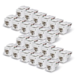 Startech Cat6 Keystone Jack 24-Pack White