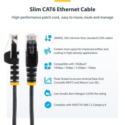 Startech CAT6 U-UTP Patch Cable 0,25m Purple
