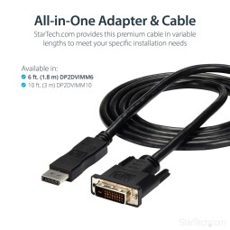 Startech DisplayPort to DVI-D Cable Single Link 3m Black