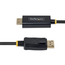 Startech DisplayPort to HDMI 4K 60Hz Adapter Cable with Gripping Connectors 4,5m Black