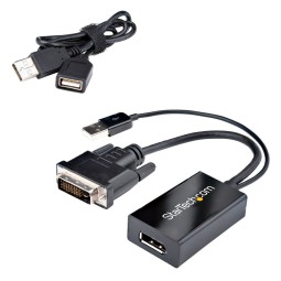 Startech DVI-D (Single-Link) (24+1) to DisplayPort Adapter Black