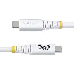 Startech USB4 USB-C to USB-C 4K 120Hz 240W cable 2m White
