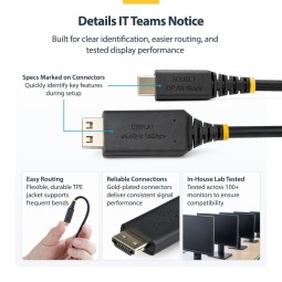 Startech USB-C to HDMI Adapter Cable 3m Black
