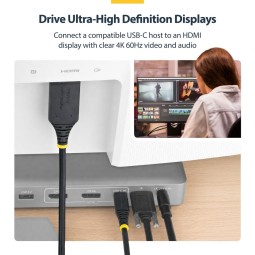 Startech USB-C to HDMI Adapter Cable 3m Black