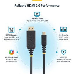 Startech USB-C to HDMI Adapter Cable 3m Black