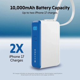 Targus HyperJuice Flex 10K Mini 30W 10000mAh PowerBank Snorkel Blue