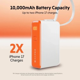 Targus HyperJuice Flex 10K Mini 30W 10000mAh PowerBank Vermilion Orange
