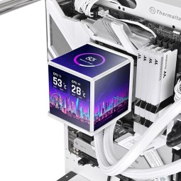 Thermaltake MINECUBE 360 Ultra ARGB Sync AIO Liquid Cooler Snow Edition