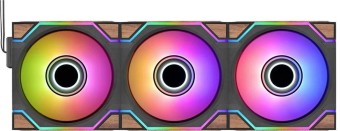 Thermaltake SWAFAN 120 EX INFINITY ARGB Sync PC Cooling Fan Wood Edition (3-Fan Pack)