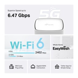 TP-Link Archer NX505 5G AX3000 Wireless Dual-Band Gigabit Router
