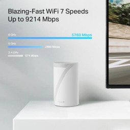 TP-Link Deco BE65-5G BE9300 Whole Home Mesh WiFi 7 System (1 Pack)