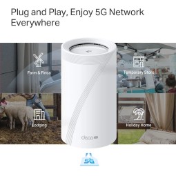 TP-Link Deco BE65-5G BE9300 Whole Home Mesh WiFi 7 System (1 Pack)
