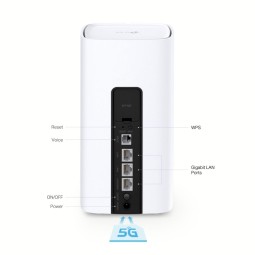 TP-Link NX510v 5G AX3000 Wi-Fi6 Telephony Router White
