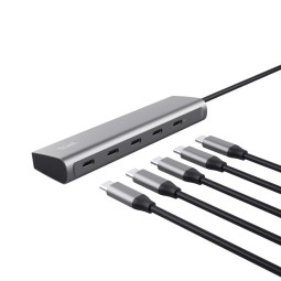 Trust Halyx 5 Port USB 3.2 Type-C Hub Silver