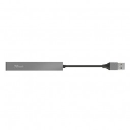 Trust Halyx Aluminium 4-Port Mini USB Hub Silver