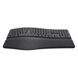Trust Keyra Ergonomic multidevice Wireless Keyboard Black US