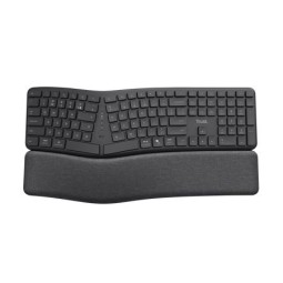 Trust Keyra Ergonomic multidevice Wireless Keyboard Black US