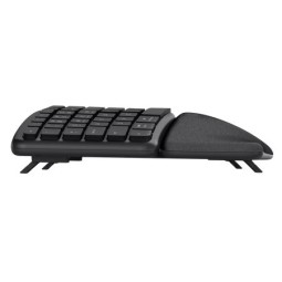 Trust Keyra Ergonomic multidevice Wireless Keyboard Black US