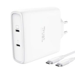 Trust Maxo 100W 2-Port USB-C GaN Charger White