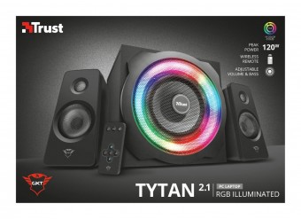 Trust GXT 629 Tytan RGB Illuminated 2.1 Speaker Set Black