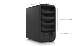 Ubiquiti UNAS 4 (4GB) (4xHDD + 2xM.2 SSD) Black