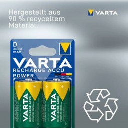 Varta 3000mAh D Ni-MH akkumulátor 2db/csomag