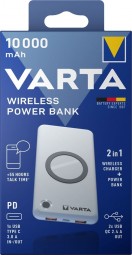 Varta Wireless 10000mAh PowerBank White