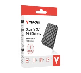 Verbatim 1TB USB-C 3.2 Gen2 Store 'n' Go Mini Diamond SSD Black