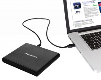 Verbatim External Slimline DVD-Writer Black BOX