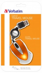 Verbatim Go Mini Optical Travel Mouse Volcanic Orange