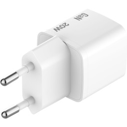 Verbatim Mini GaN Charger 20W with Cable 1m White