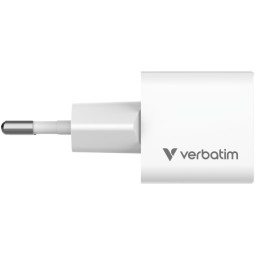 Verbatim Mini GaN Charger 20W with Cable 1m White