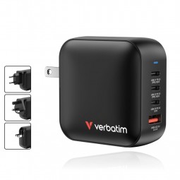 Verbatim Mini GaN Wall Charger 100W 4 Port Black