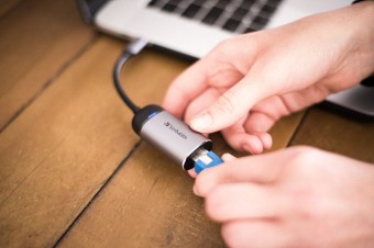Verbatim USB-C to Gigabit Ethernet Adapter Aluminium/Black