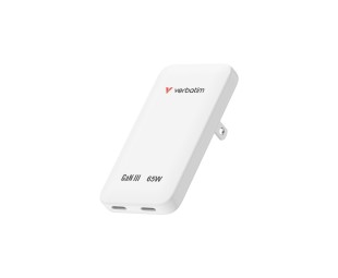 Verbatim Verbatim Slim GaN Charger 2 Port 65W (EU/UK/US) White