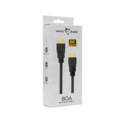 White Shark Boa 8K HDMI-HDMI Cable 2m Black