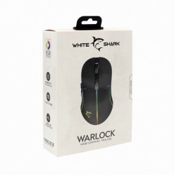 White Shark GM-5010 Warlock RGB Gamer mouse Black