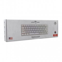 White Shark Wakizashi Red Switches Gaming Keyboard White US