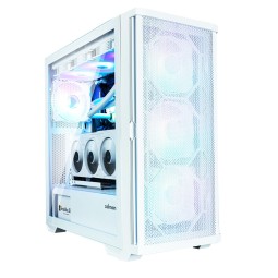 Zalman Z10 Duo RGB Tempered Glass White