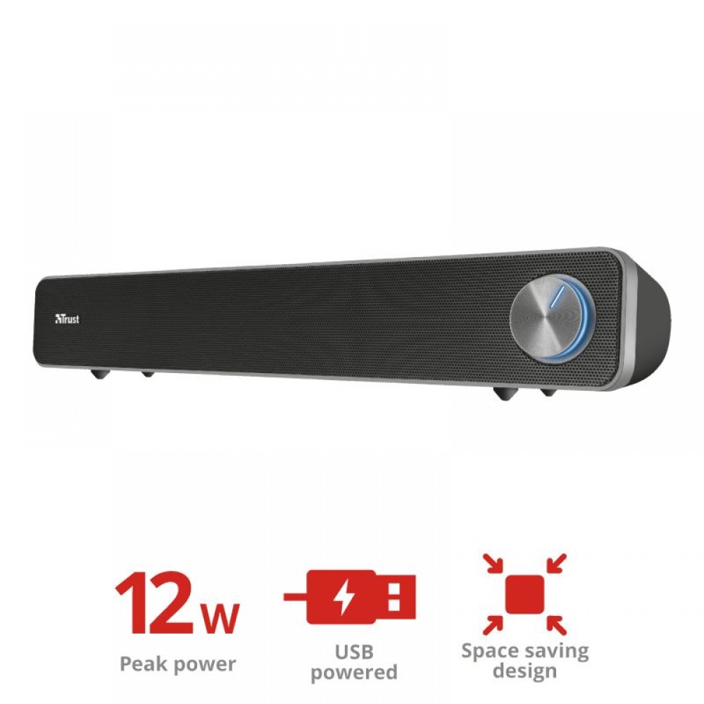Trust Arys Soundbar for PC Black