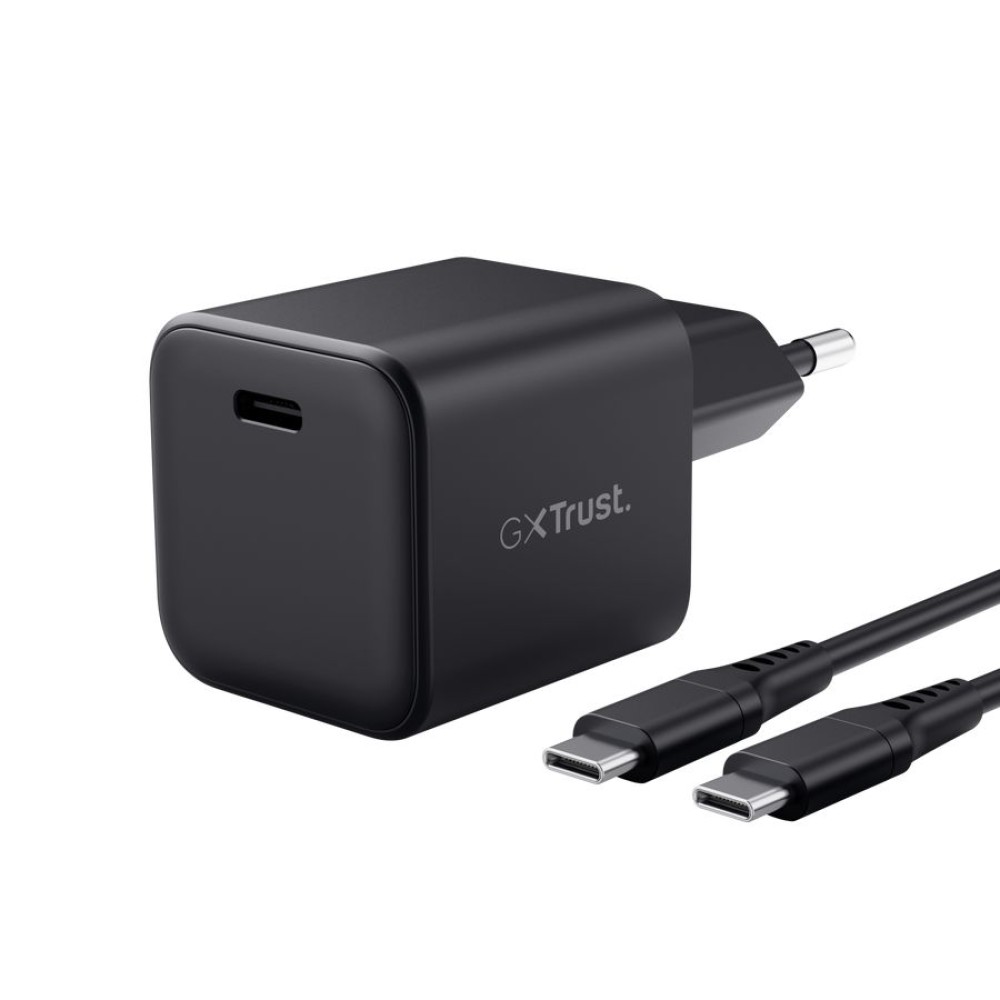 Trust GXT 1258 Ultra-small 65W USB-C GaN charger for Nintendo Switch 2 Black
