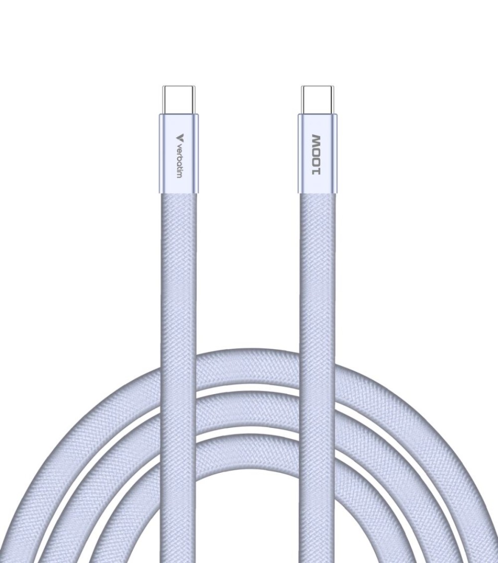 Verbatim Sync & Charge SoftTouch USB-C to USB-C 100W cable 1,2m Purple