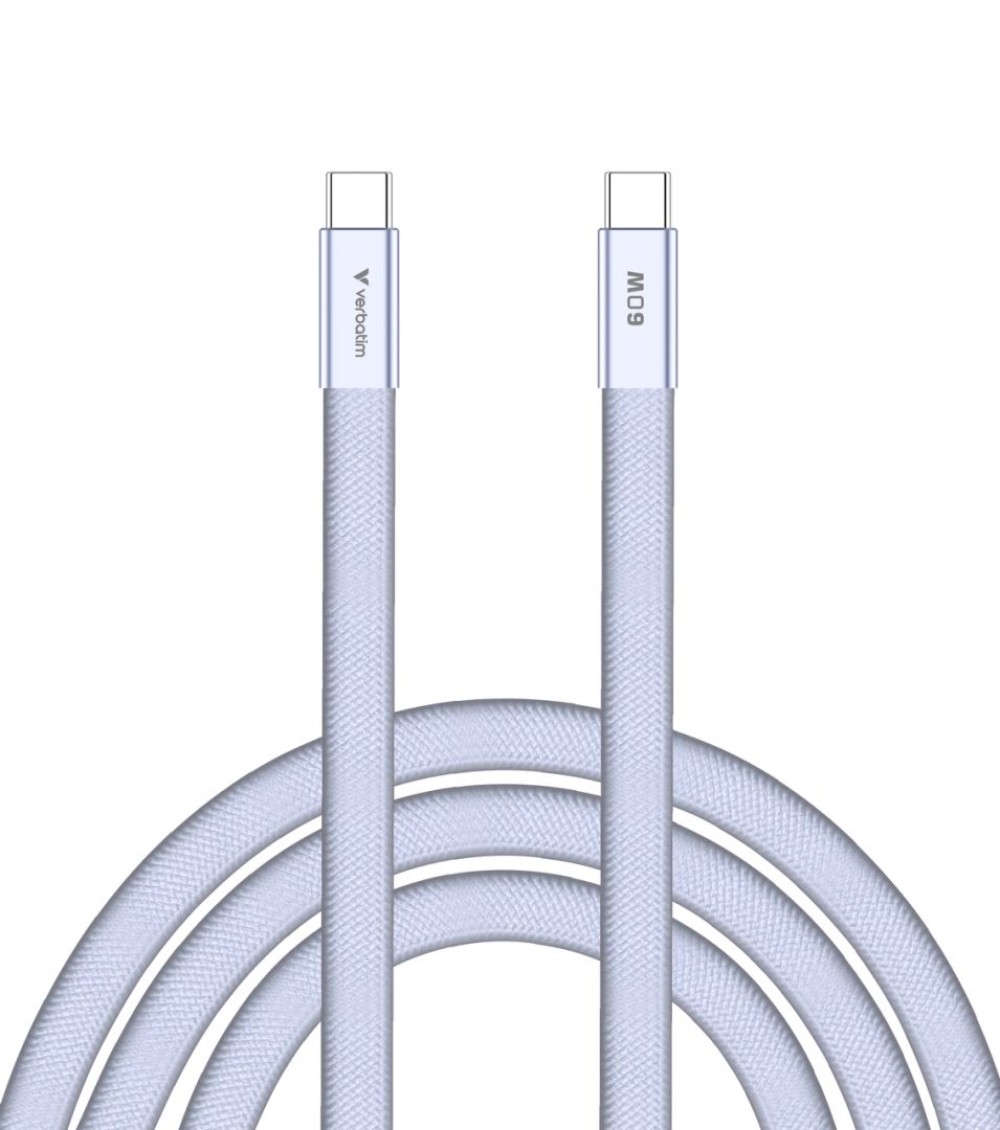 Verbatim Sync & Charge SoftTouch USB-C to USB-C 60W cable 1,2m Purple
