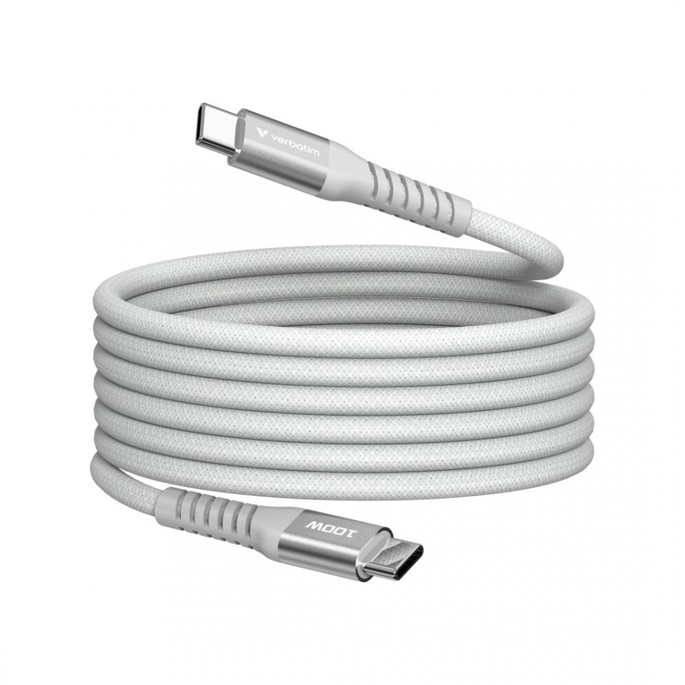 Verbatim Sync&Charge USB-C/USB-C 100W Magnetic cable 1,2m Grey