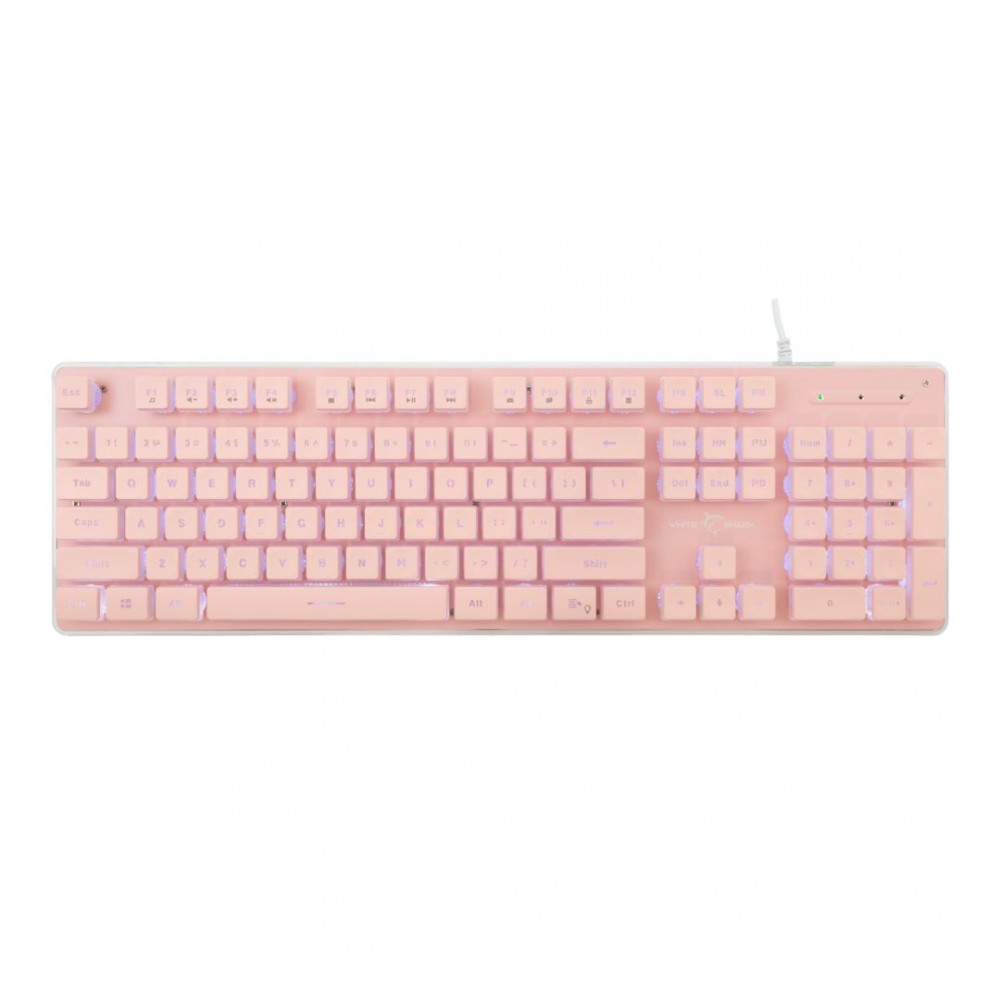 White Shark Tachi Gaming Keyboard Pink US